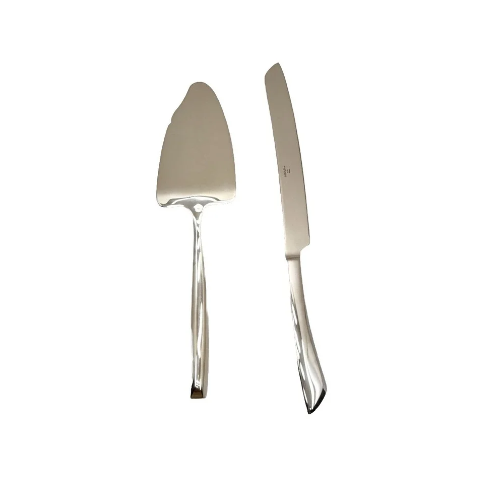 New Mikasa Kya Cake Knife Server Set Box Celebrate Wedding Stainless Steel